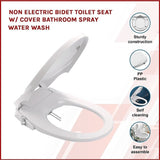 Non Electric Bidet Toilet Seat W/ Cover Bathroom Spray Water Wash V63-836441