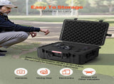 2.5 Cu.ft Weatherproof Hard Case, Waterproof Hard Case with Rolling Wheels and Retractable Pull V952-FFYLGX30LFYC2ZF5YV0