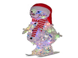 Christabelle 61cm Animated Skiing Snowman Christmas Light Up Display LED Outdoor Indoor Xmas Ya 112_SHE202