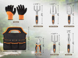 Garden Tool Set 8 Piece, Heavy Duty and Lightweight Aluminium Alloy Tools with Non-Slip Ergonomic V1369-AZ3-W-01176