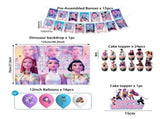 K-pop Demon Hunters Birthday Party Decorations Set - Banner, Cake Topper, Balloons for Kids Theme V1237-ZY-203-3176