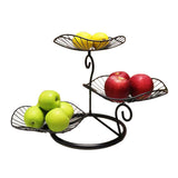 Nordic Style 3 Tier Fruit Basket Modern Multi Layer Fruit Snack Storage Basket for Living Room V1294-YM0717-3118220186212
