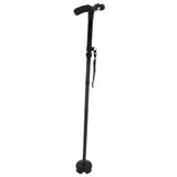 Aluminum Alloy Telescopic Crutches Walking Sticks Outdoor Elderly Cane With Torch V1294-YM0714-3114210162211