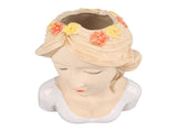 Modern Ceramic Face Vases Decorative Modern Style Shy Girl Flower Lady Head Vase for Unisex Plants V1294-YM0706-3115230067211