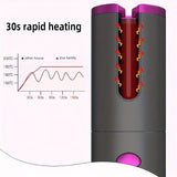 USB LCD Wireless Charging Automatic Portable Curler Smart Home Personal Care Appliance Mini V1106-DDJFB001