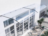 Instahut Window Door Awning 0.4mx2m Transparent AWN-04X2-CLR