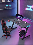 Gaming Desk With LED Light Gaming Desk Z Leg 120 CM V957-RLX39671020K