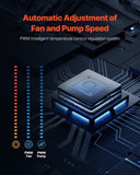 VEVOR CPU Liquid Cooler AIO CPU Water Cooler with ARGB Light & 3 PWN Fans V952-CPULQFSSLDPBIC6GAV9