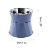 Dog Bowl Raised Cat Food Water Bowls with Detachable Elevated Stand Pet Stainless Steel Feeder Bowl V1189-WXFWAL-20260319-00714