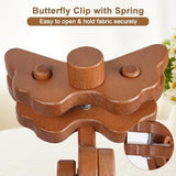 Embroidery Stand Beech Wood Violin Base Clamp Cross Stitch Holder Adjustable Height and Angle, V1107-120-16992