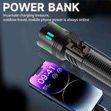 Carton Box Rechargeable High-Power Emergency Flashlight Super Bright Portable Outdoor Patrol Torch V888-ELOSUNG13554
