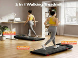 Everfit 3 in 1 Treadmill Electric Walking Pad with Incline Under Desk Home Gym Black TMILL-400-INC-BK