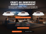 2 PCs 203.2 mm in Ceiling Speakers, 50-Watts, Flush Mount Ceiling & in-Wall Speakers System with V952-DPXDYSQ8YCLZPZC9CV9