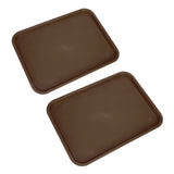 2pcs Food Tray Multifunctional Thickened Slip Resistance Chinese Fast Food Serving Tray for Dining V1294-YM0523-3118220042813