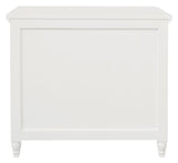 Beau 3 Drawer Solid White Cedar Turn Leg Dresser V199-SB003TLMHWH
