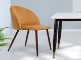Levede 2x Dining Chairs Seat French Mustard CH1037-2-MU