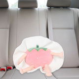 Comfortable Plush Car Lumbar Cushion Pillow with Cute Multicolor Design for Car Seats V1366-AZ2-W-19522