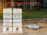 20" Pressure Washer Surface Cleaner, Stainless Steel Pressure Washer Attachments with 4 Wheels, 4500 V952-GYQXJBMQJQYPR0QW0V0