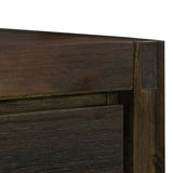 Coffee Table Solid Acacia Wood & Veneer 1 Drawers Storage Chocolate Colour V43-CT-NOW-CH