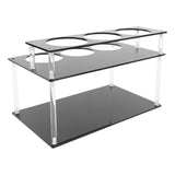 Syrup Bottle Holder Stand Acrylic 2 Tier Multifunctional Easy Assembly Syrup Holder Display Stand V1294-YM0901-3118250071811