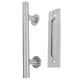Barn Door Handle Stainless Steel DoubleSide Pull Handle for Door Garage Barn Shed Closet V1294-YM0901-3114210058611