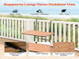 Balcony Hanging Table, 595 x 400 mm Folding Balcony Railing Table, Outdoor Balcony Bar Table for V952-FXGZSM25INCHDZVCRV0