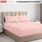 Ramesses Tea Rose 2000TC Cooling Bamboo Combo Set King V442-KIT-FITTEDSS-2000COOLBAMBOO-TEAROSE-KI