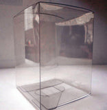 10 Pack of Large 22x14.5cm Rectangle Cube Box - Exhibition Gift Product Showcase Clear V382-10PVC22X14X14