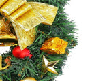Xmas Wreath for Front Door Plastic Xmas Pine Wreath Decoration with Balls Ornament for Fireplace V1294-YM0901-3115240094613