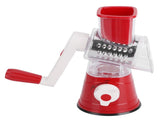 Hand Crank Vegetable Cutter Rotatable Fruit Grater Shredder Cutter Kitchen Accessory for HomeRed V1294-YM0901-3113210163611