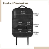 2 Pack Car Backseat Organizer, 600D Oxford Cloth Kick Mats with Foldable Tray, Touchscreen Tablet V1192-AZ-W-18232