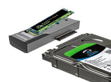 Simplecom SA536 USB to M.2 and SATA 2-IN-1 Adapter for 2.5"/3.5" HDD & NVMe/SATA M.2 SSD with Power V28-SA536