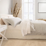 Royal Comfort - Balmain 1000TC Bamboo cotton Quilt Cover Sets - Cool Grey ABM-10002056