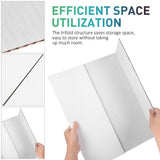 Large White Trifold Project Boards, 4-Pack Poster Display Boards for School, Presentation, and Art V1192-AZ-W-27067