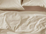 Bedding House Summer Sand Seersucker Cotton Quilt Cover Set Queen V442-HIN-QUILTCS-SUMMERSEERSUCKER-SAND-QS