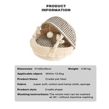 Pet Cat Calming Bed Cuddle Soft Warm Plush Cave Sleeping Nest Tent Pet House V488-PB-CN