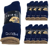 9 Pairs MERINO WOOL SOCKS Mens Heavy Duty Premium Thick Work Socks Cushion BULK - Navy Blue - 6-11 V563-9AUSOCKS-NVY-6-11