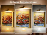 Picture Lights for Wall, Battery Operated Picture Light 16in Gallery Light for Paintings CCT V1171-CB-TR-GPL-1-USB-RM-40CM