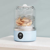 Mini Portable Washing Machine Rechargeable Small Clothes Washer for Travel Use Blue V1263-JX-7248-1