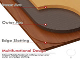 R100-R300 Arc Radius Template Set for Woodworking, Router Jig for Cutting Inner and Outer Rounded V1341-ZY-RLX7BQE3-F2522