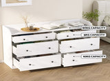 Artiss 6 Chest of Drawers - PETE White FUR-S-CDR-02-WH-AB