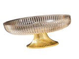 Fruit Plate Multifunctional Plastic Stylish Space Saving Decorative Snack Bowl for Candy Nuts Amber V1294-YM0706-3118230262414