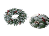artificial Christmas Christmas door decoration, 50cm Christmas 60cm Christmas V1106-128-96434-GRN-50CM
