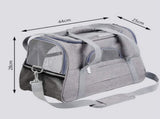 Portable Pet Bag for Small Dogs and Cats - Dark blue Travel Tote with Pet Mat V888-ELOSUNG22798
