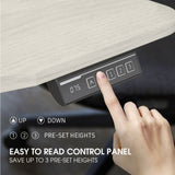 FORTIA Sit To Stand Up Standing Desk, 160x75cm, 72-118cm Electric Height Adjustable, Ergonomically V219-ADKASTFO6WOSA