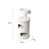 HONEYPOTCAT PURRING Multi-Level Sisal Barrel Cat Tower - 95cm V390-182530
