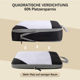 7-Piece Compression Bags for Suitcase & Backpack, Black, Lightweight Travel Packing Organizers V1188-MS-325-0227