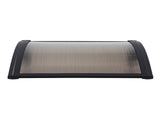 Instahut Window Awning Drainage 0.6mx0.6m Outdoor Brown AWN-DR-06X06-BR