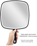 Extra Large Black Handheld Mirror with Handle V178-43901