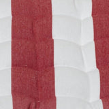 J Elliot Home Set of 2 Outdoor 100% Cotton Chair Pads 40 x 40 cm Striped Red V442-IDC-CHAIRPAD-SETOF2COTTONSTRIPE-RED-SQ
